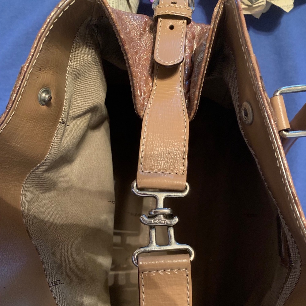 FENDI Logos De Jules Hand Bag Metallic  Vintage - Picture 5 of 12